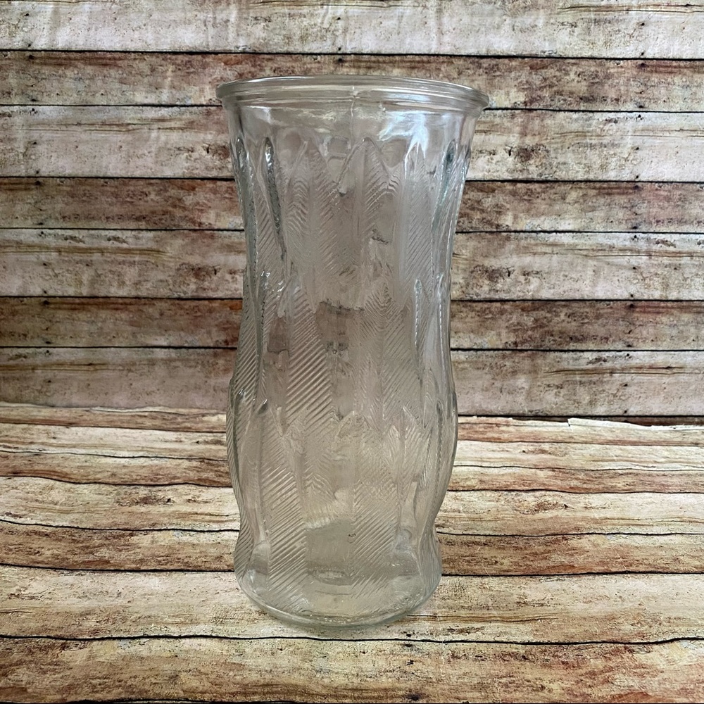 Vintage Brody Co Large Clear Glass Flower Vase